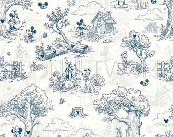 PNG + 2 more | Seamless Pattern | Magical Mouse Toile | COMMERCIAL USE
