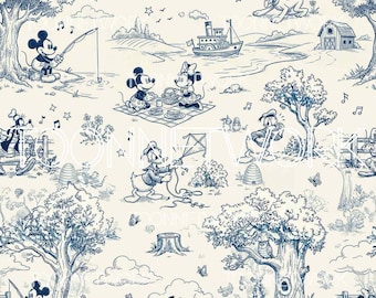 PNG + 2 more | Seamless Pattern | Sensational Six Toile | COMMERCIAL USE