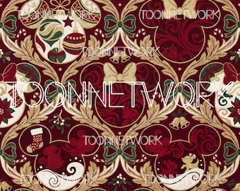 PNG + 2 more | Seamless Pattern | Mouse Christmas | COMMERCIAL USE