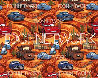 PNG + 2 more | Seamless Pattern | Cars Desert | COMMERCIAL USE