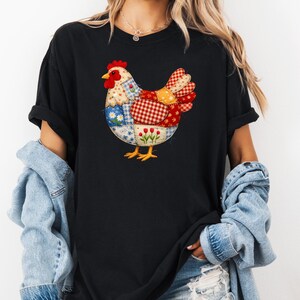 Frohe Ostern Ostern Huhn Patchwork Huhn Eier PNG: Ostern Huhn Kunst Urlaub png Patchwork Huhn Clipart (digitaler Download)