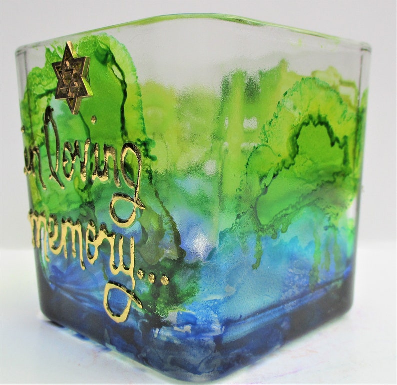 Yahrzeit Candle Holder Jewish Memorial Candle Etsy
