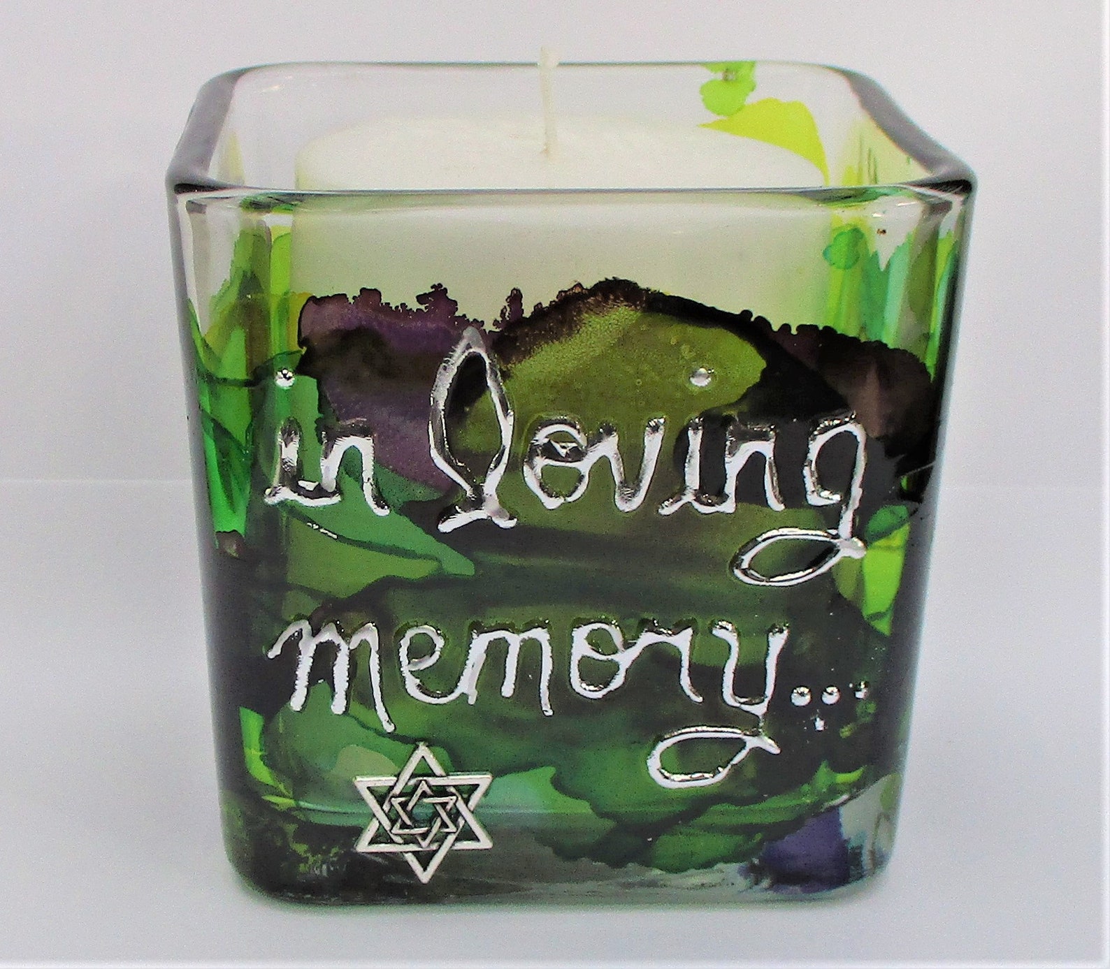 Yahrzeit Candle Holder Jewish Memorial Candle Etsy