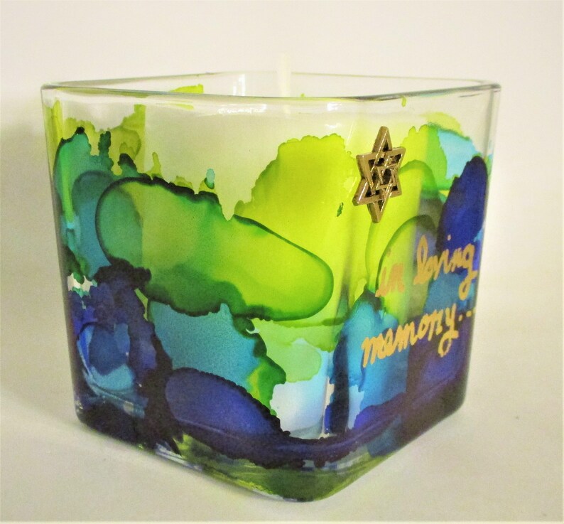 Yahrzeit Candle Holder Jewish Memorial Candle Etsy