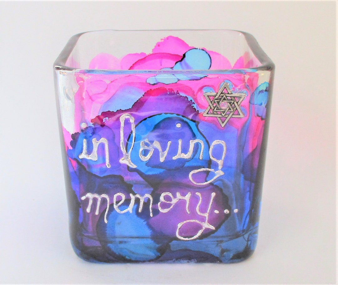 Yahrzeit Candle Holder Jewish Memorial Candle Etsy