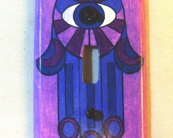 Hamsa Light Switch Plate