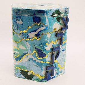 Marbled Tzedakah Box