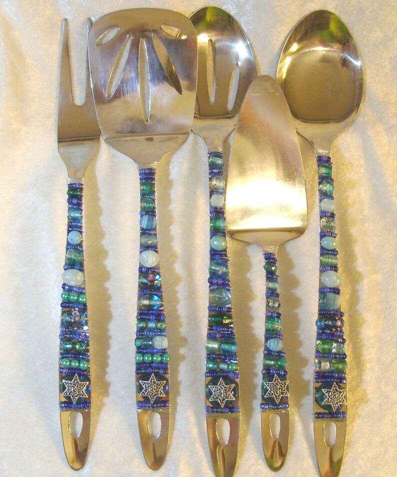 Beaded Serving Utensils Jordan River image 2