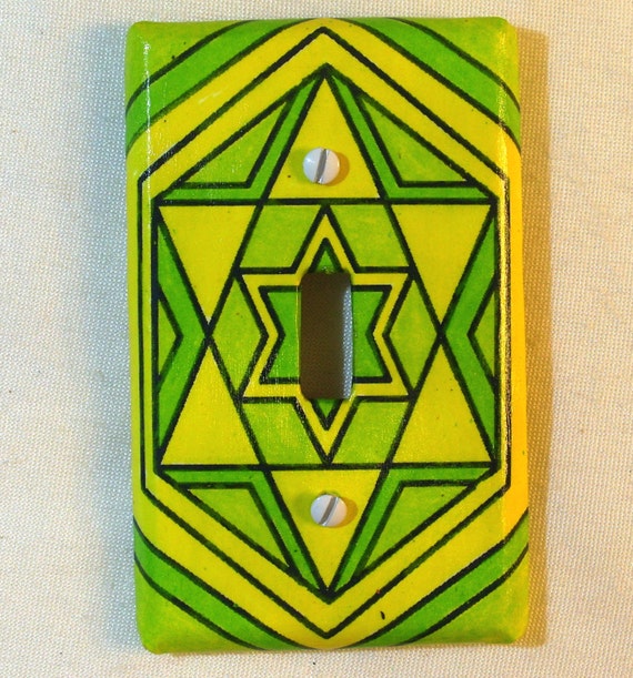 Star of David Light Switch Plate Etsy