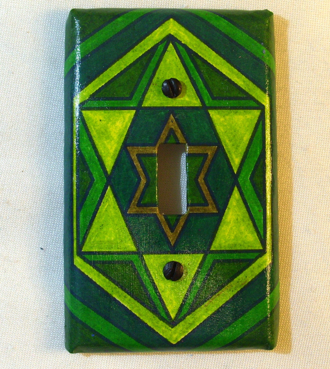 Star of David Light Switch Plate Etsy