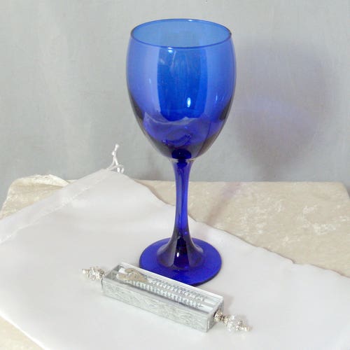 Wedding Glass Kit Wine Glass Satin Bag Keepsake Shards Etsy