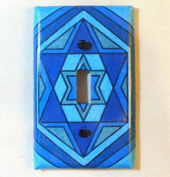 Star of David Light Switch Plate Etsy UK