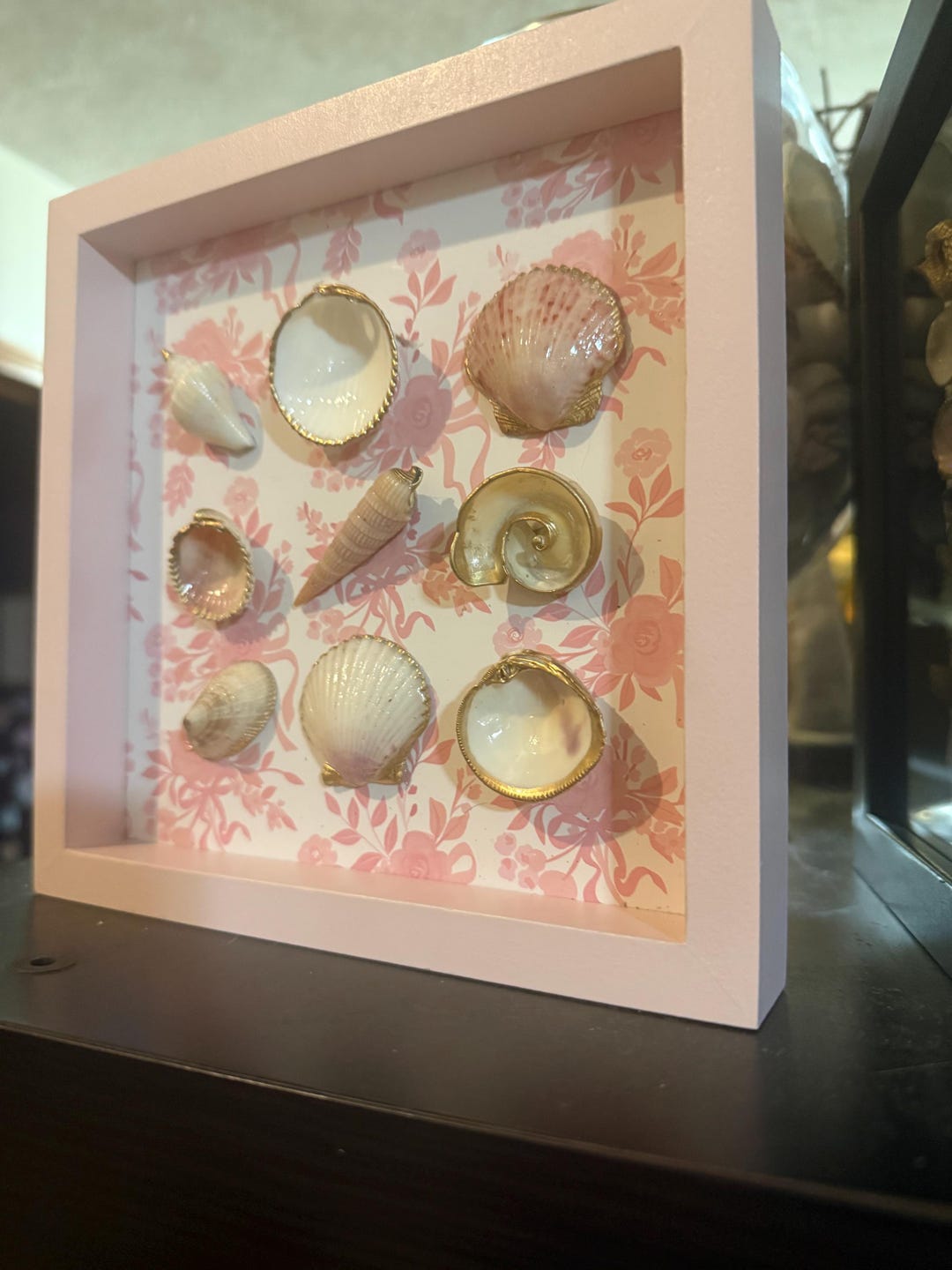 Pink Delight Shell Shadow Box - Etsy