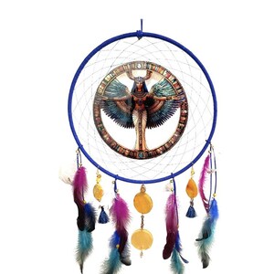 Acchiappasogni Iside - Dea egizia - Acchiappasogni spirituale - Protezione e magia - Decorazione esoterica - Acchiappasogni fatto a mano