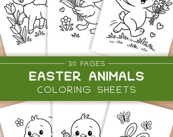 Ostern Ausmalbilder für Kinder PDF, 30 Seiten zum Ausdrucken
