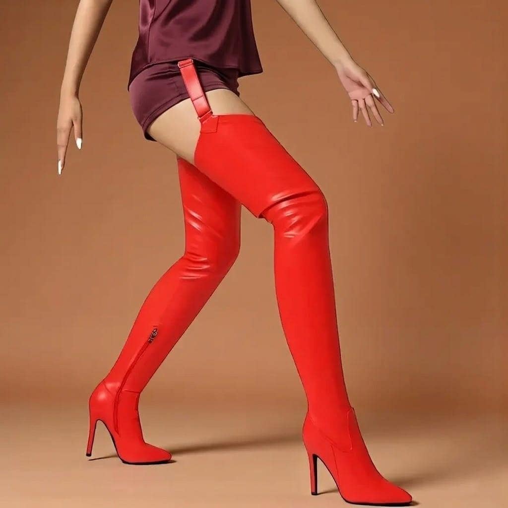 Thigh High Boots and Garter