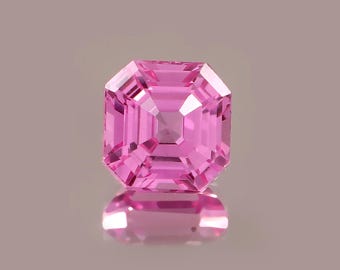 8 MM AAA + Ceylon Pink Saphir Asscher Cut, Lose Edelstein Schmuckherstellung Ceylon Verlobungsring