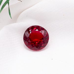 AAA+ Blood Red Mozambique Ruby 9x9MM Round Cut Loose Gemstone Ring Jewelry Making