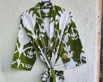 Cotton Wedding Kimono Robes, Bridal Bath Robe, Hippie Boho Loungewear Outfit, Beach Cover Up, Plus Size Kimono Sleepwear, Bridesmaid Gifts