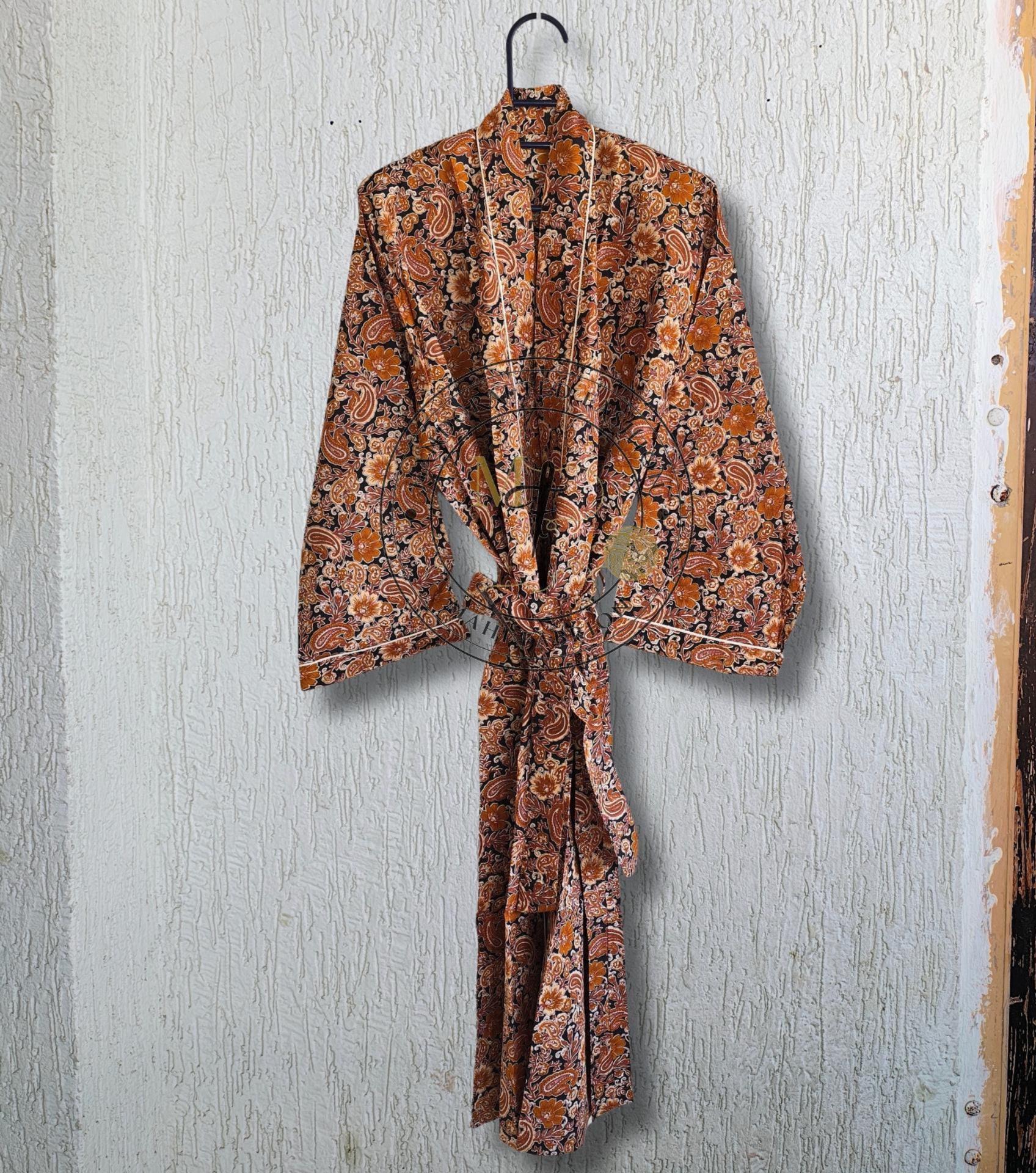 Boho Bachelorette Party Cotton Kimono Robes, Getting Ready Plus Size Loungewear Outfit, Summer Sleepwear Kimono Kaftan Dress, Birthday Gifts