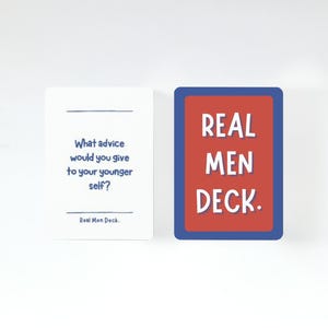 Deep Question Cards for Men | 72 Questions Card Deck | Conversation Starter for Men | Therapy Tools | Connection Cards | Men's Mental Health