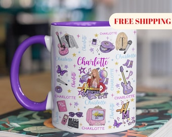 Custom Disney Hannah Montana 20th Anniversary Mug, Hannah Montana Logo Coffee Mug, Hannah Montana Fans Gift, Disney Channel Fans Mug Gift