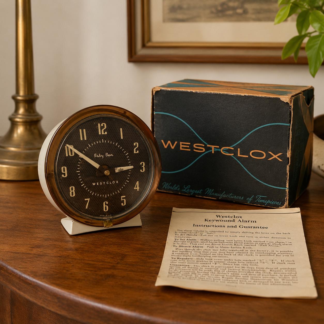 Westclox Vintage Alarm Clock - Etsy