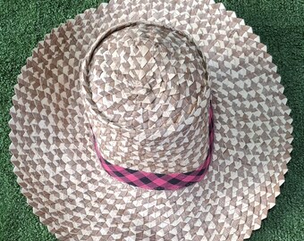 Thai Farmer Hat -hand Woven Palm Leave/bamboo Hat - Etsy display picture 1