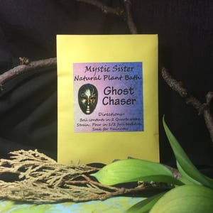 Ghost Chaser Spiritual Bath Natural Plant Bath Free Shipping Shaman Voodoo Santeria Hoodoo Wiccan House Blessing Smudge image 1