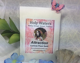 Attraction Spiritual Bath Natural Herbal Plant  Free Shipping Shaman  Wicca Hoodoo Voodoo House Blessing Smudge