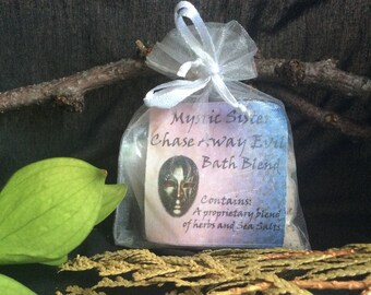 Chase Away Evil Spiritual Bath Salt and Herbal  Free Shipping Magick Shaman Hoodoo Voodoo Wicca Santeria