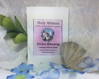 Divine Blessing Spiritual Bath Natural Plant Bath  Free Shipping Shaman Wicca Voodoo House Blessing Smudge