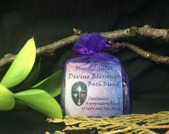 Divine Blessing Spiritual Bath Sea Salt and Herbal  Free Shipping Magick Shaman Hoodoo Voodoo Santeria Wiccan