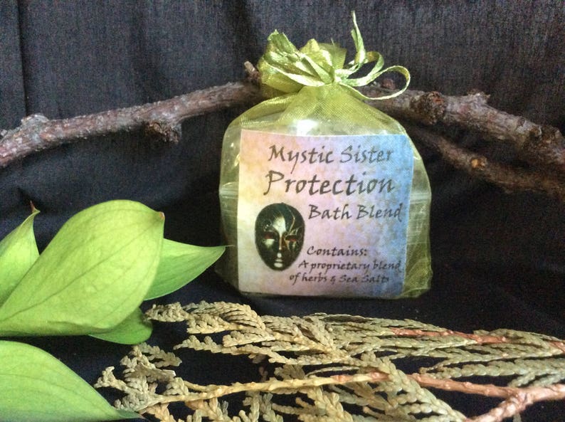 Protection Spiritual Bath Sea Salt and Herbal Free Shipping Shaman Wicca Hoodoo Voodoo Spell image 1