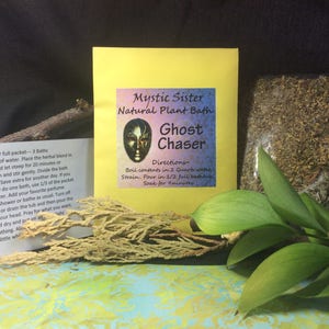 Ghost Chaser Spiritual Bath Natural Plant Bath Free Shipping Shaman Voodoo Santeria Hoodoo Wiccan House Blessing Smudge image 2