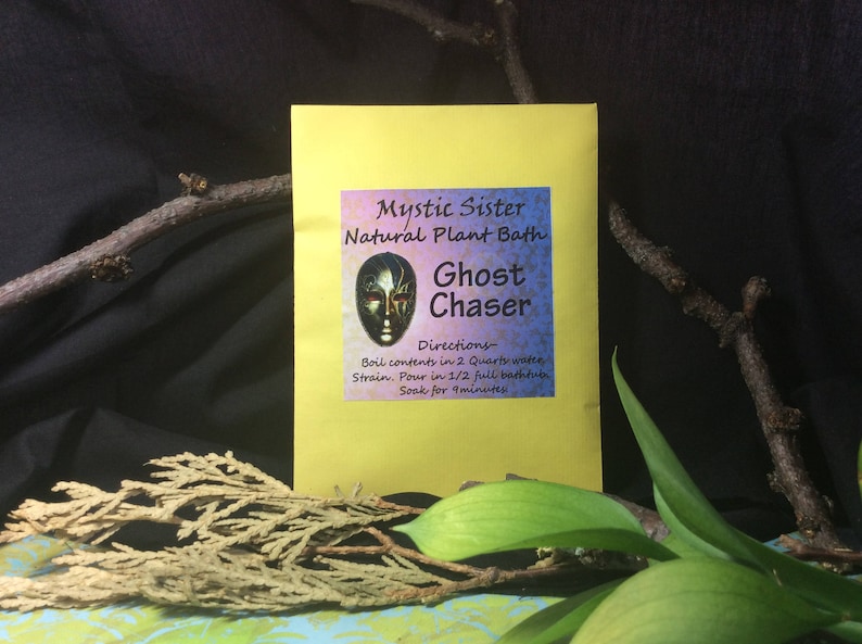 Ghost Chaser Spiritual Bath Natural Plant Bath Free Shipping Shaman Voodoo Santeria Hoodoo Wiccan House Blessing Smudge image 1