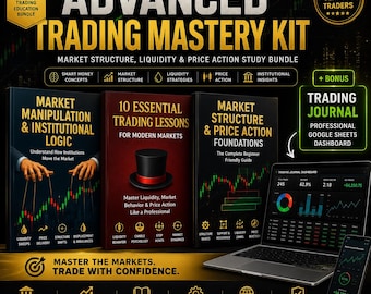Advanced Trading Mastery Kit – Market Structure, Liquidity & Price Action Study Bundle + Trading Journal | Smart Money Concepts PDF