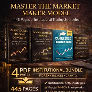 ICT Smart Money Concepts Trading Book PDF – Forex Market Structure, Liquidity, Order Blocks, MMXM Model + Candlestick Patterns Guide
