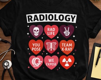 Radiology Tech Valentine SVG PNG | X Ray Technician Shirt Design | Radiology Love Hearts | Medical Valentine Gift