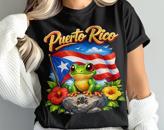 Puerto rico frog svg cute puerto rican png coqui frog puerto rico flag design patriotic boricua shirt