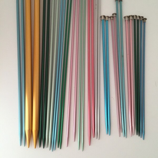 Choose 3 Sets of Metal Knitting Needles- Boye, Susan Bates, Hero, No Brand