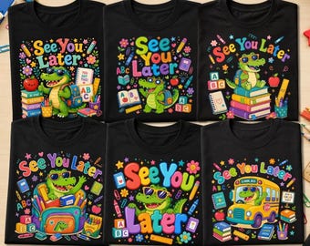 Later Gator PNG Bundle, After While Crocodile PNG, Matching Shirt Design, Hand Drawn Alligator PNG, Kids Sublimation , Cute Gator, girly png