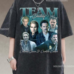 Vintage Charlie Swan and Carlisle Cullen T-shirt, Twilight Saga Unisex Tee