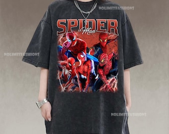 Spider-Man Bootleg Unisex T-shirt, Grafisk T-shirt, MCU Fantröja