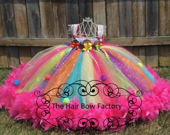 feather tutu dress
