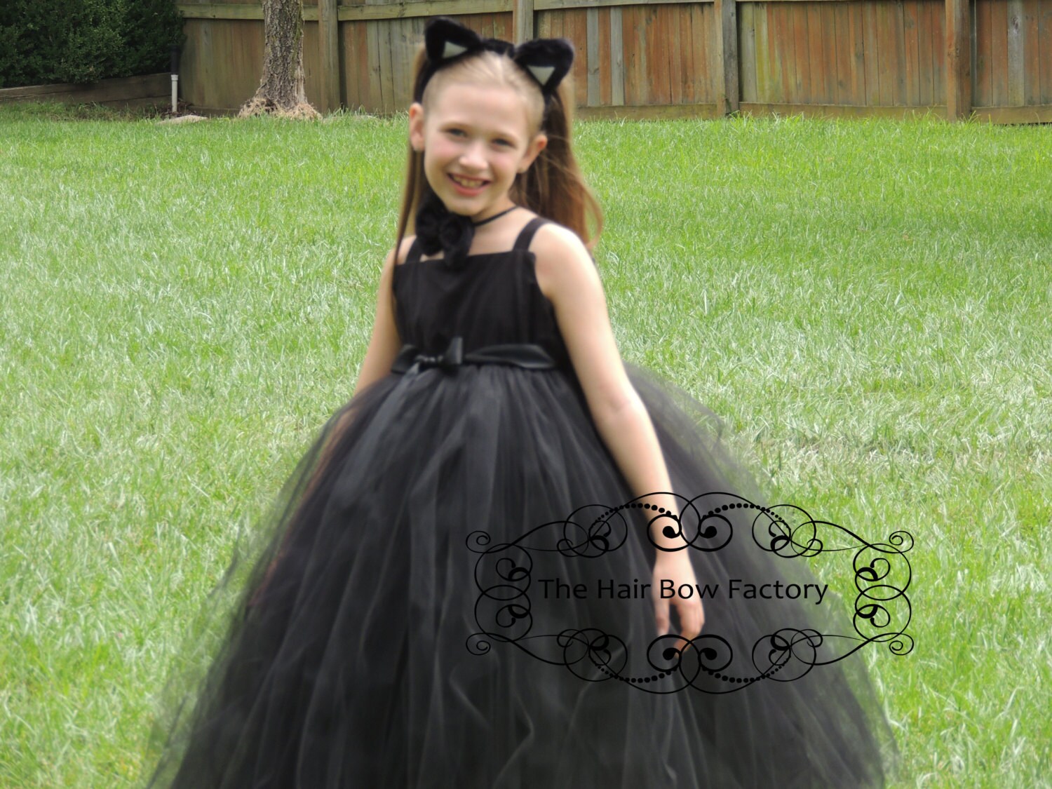 The Hair Bow Factory Black Cat Halloween Costume Tutu Dress | Etsy