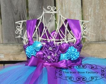 The Hair Bow Factory Purple and Turquoise Tutu Dress Size 12-24 Months to Size 12