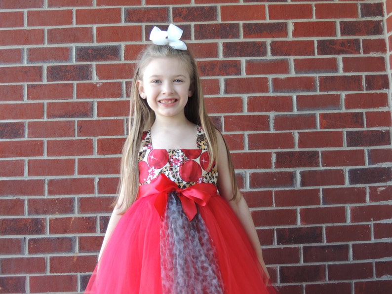 The Hair Bow Factory Leopard Print Ornament Christmas Feather Tutu Dress Size 12-24 Months-12