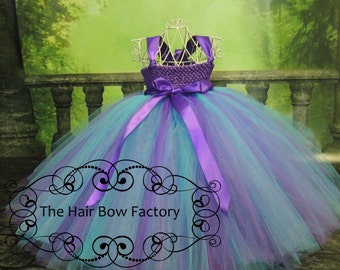 The Hair Bow Factory Purple and Turquoise Tutu Dress Size 12-24 Months to Size 12