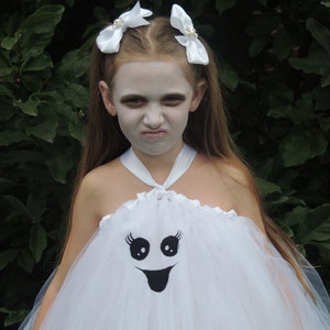 The Hair Bow Factory White Ghost Halloween Tutu Dress Size 12-24 Months to Size 12 image 5